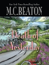 Cover image for Death of Yesterday